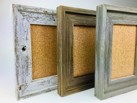 Farmhouse Distressed Cork Board, Rustic Bulletin Boards, Barn Wood Frame, Rustic Picture Frame, 5x7, 8x10, 16x20