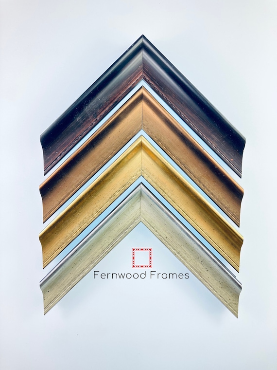 Classic Elegant Scoop Picture Frame Brown Copper Gold Silver Picture Frames Traditional Home Decor Wedding Frame 4x6 5x7 8x10 11x14