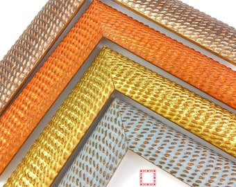 Dragon Scale Gold Leaf Picture Frame: Hand Finished Wedding Photo Frame