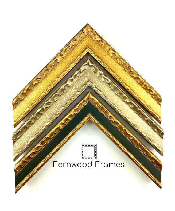 Ornate French Country Picture Frame, 1 1/4" Gold, Silver, Black Photo Frames, 4x6, 5x7, 8x10
