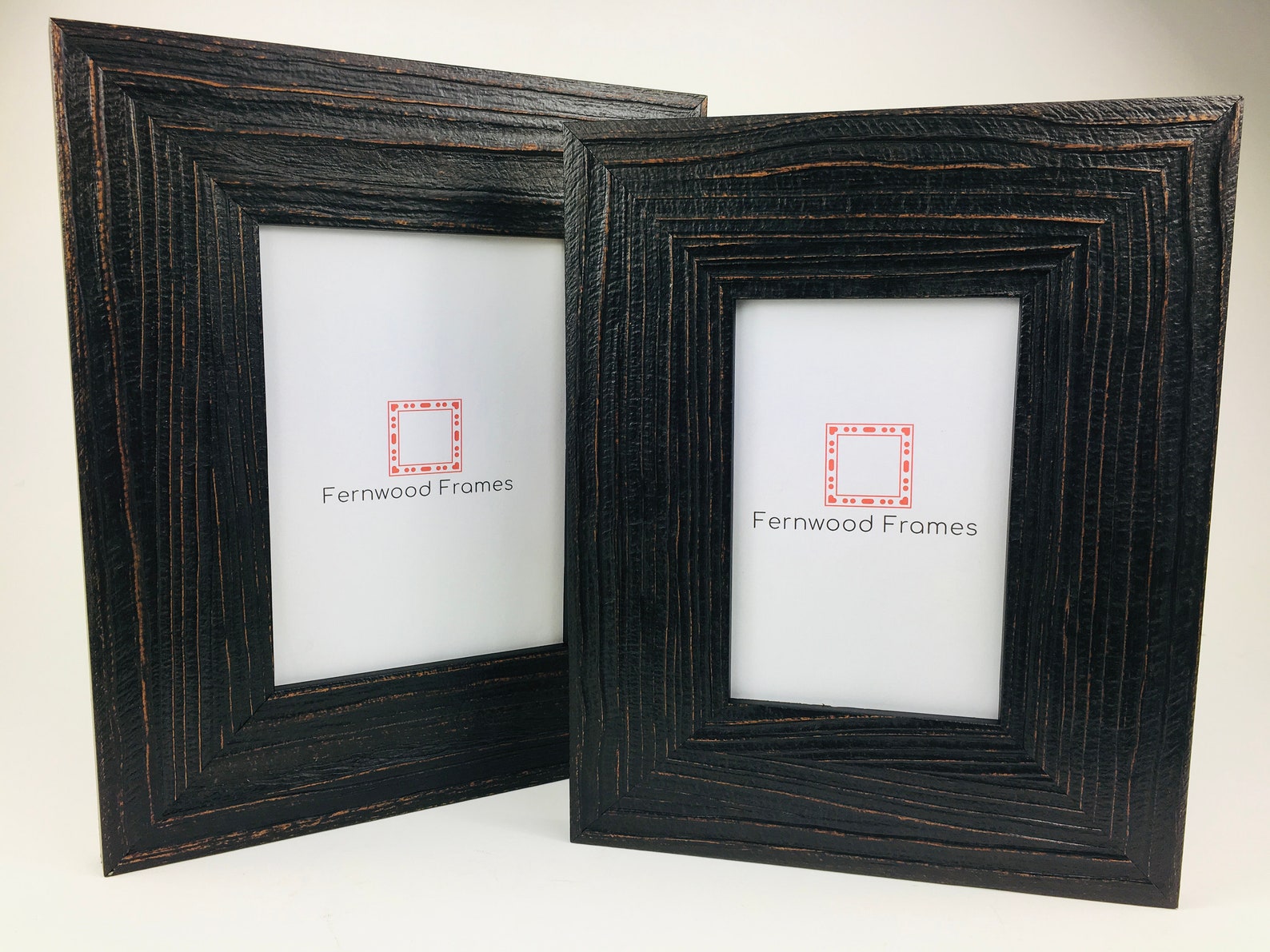 Black Picture Frame Farmhouse Rustic Barnwood Frame Etsy