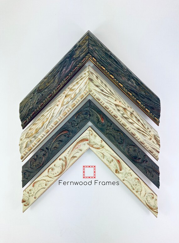 Vintage Ornate Picture Frame Victorian Traditional Classic Elegant Black White 4x6, 5x7, 8x10, 11x14, 16x20 Family photo frame Wedding Frame