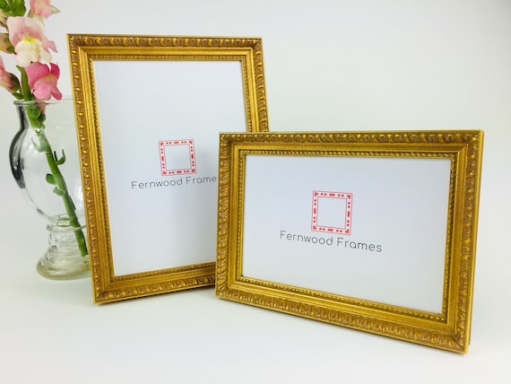 Picture Frame, Gold Picture Frame, Ornate Picture Frame, Ornate Frame, Photo Frame Wood, 4x6,5x7,8x10,8.5x11