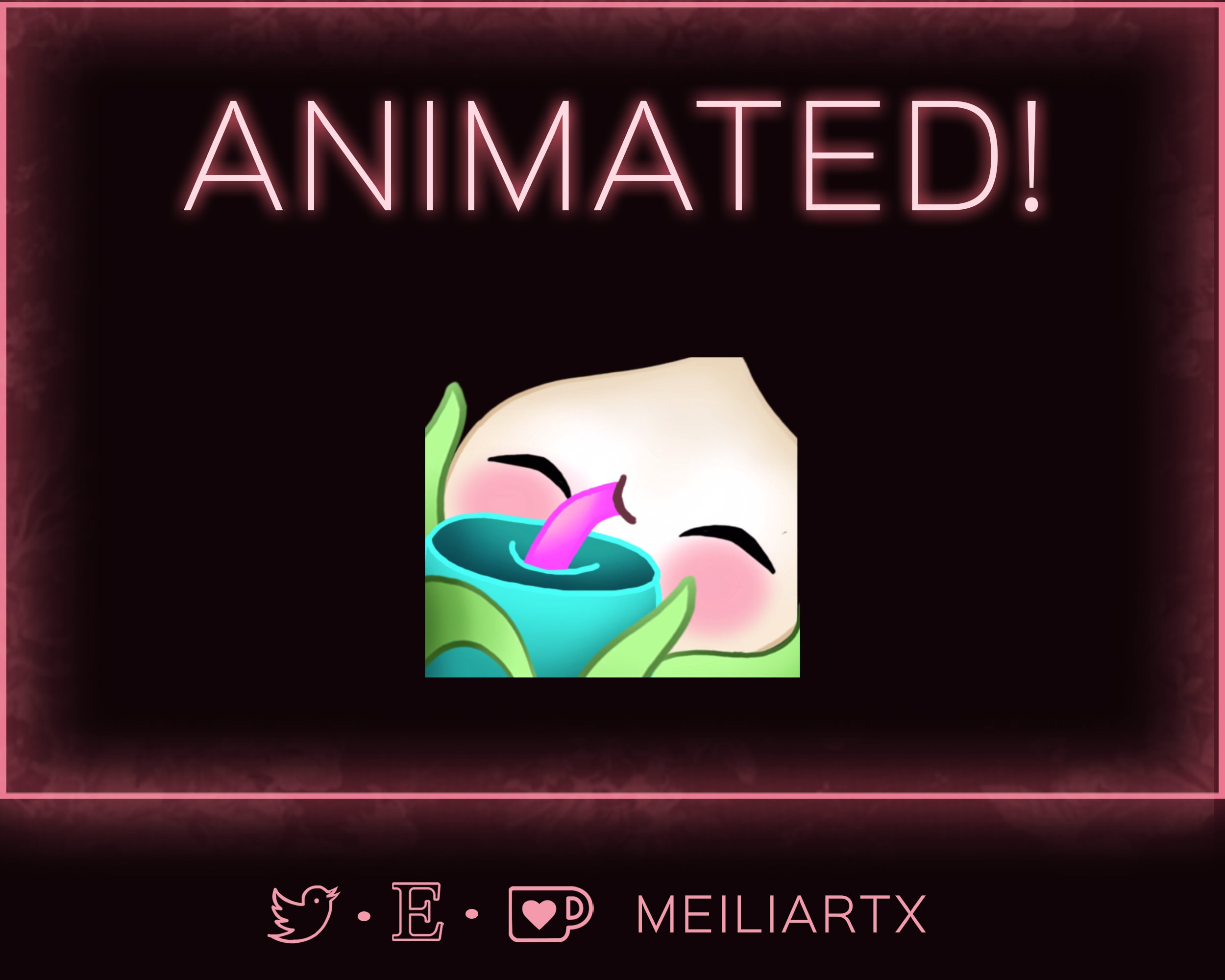 ANIMATED EMOTE Pachimari Sip Drink Juice Overwatch 2 Cute // Twitch ...