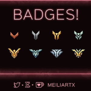 SUB- & BIT-BADGES Overwatch Rangniveaus // Bit - Abonnee - Cheer - Loyaliteit - Emotes - Stream!
