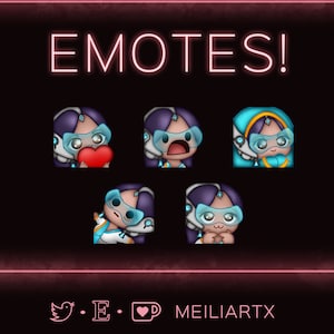 EMOTE SET Cute Symmetra Overwatch OW2 // Twitch - Discord - Stream!