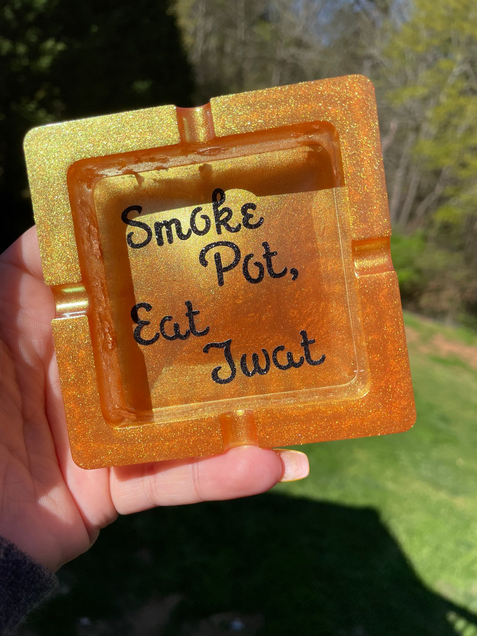 Ashtray Quote sayings ashtrays with cigarette slots Made with Etsy