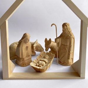 木製キリスト降誕セット 11個、キリスト降誕の置物、イエスの誕生