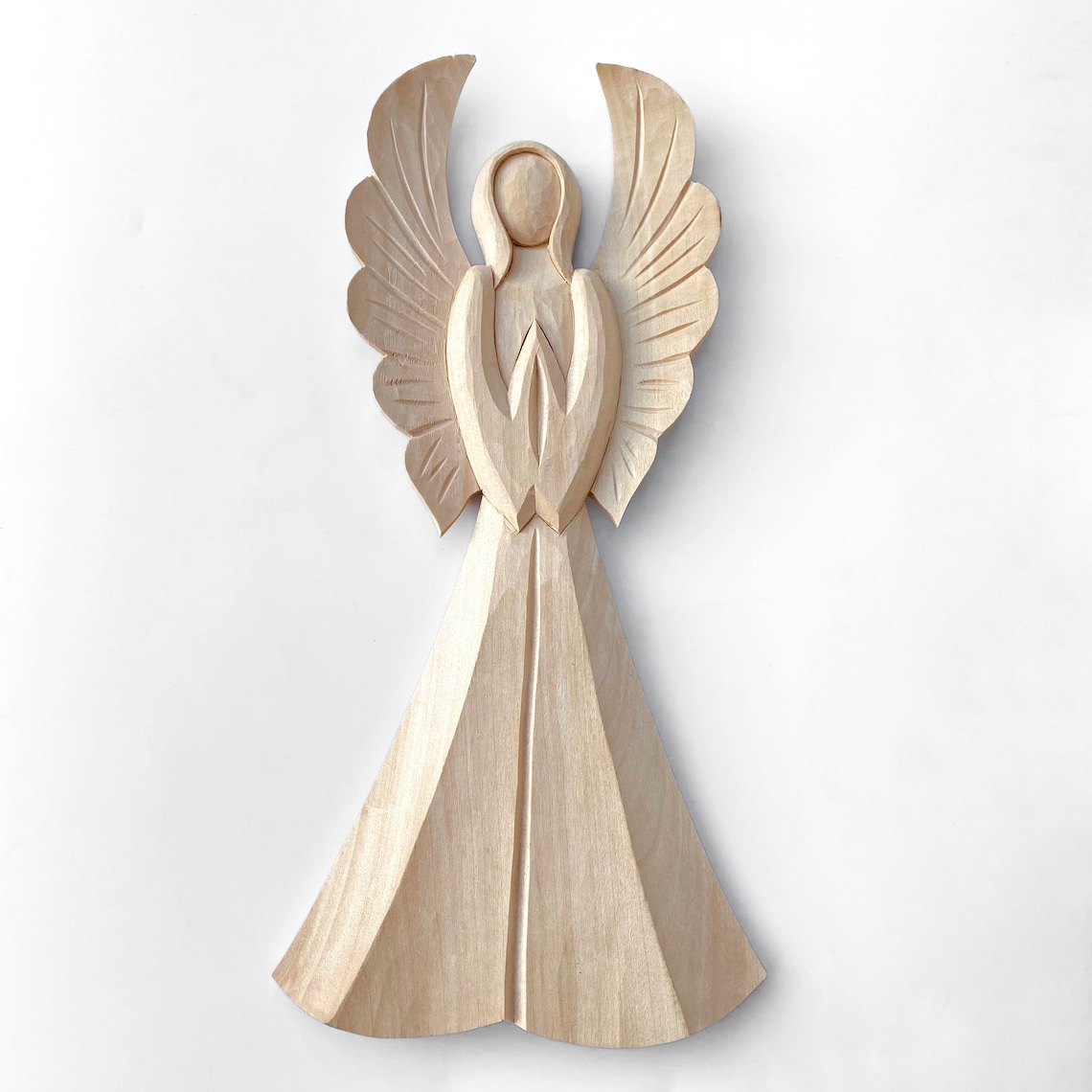 Wooden Angel Angel Wall Hanging Carved Angel Rustic Angel Etsy