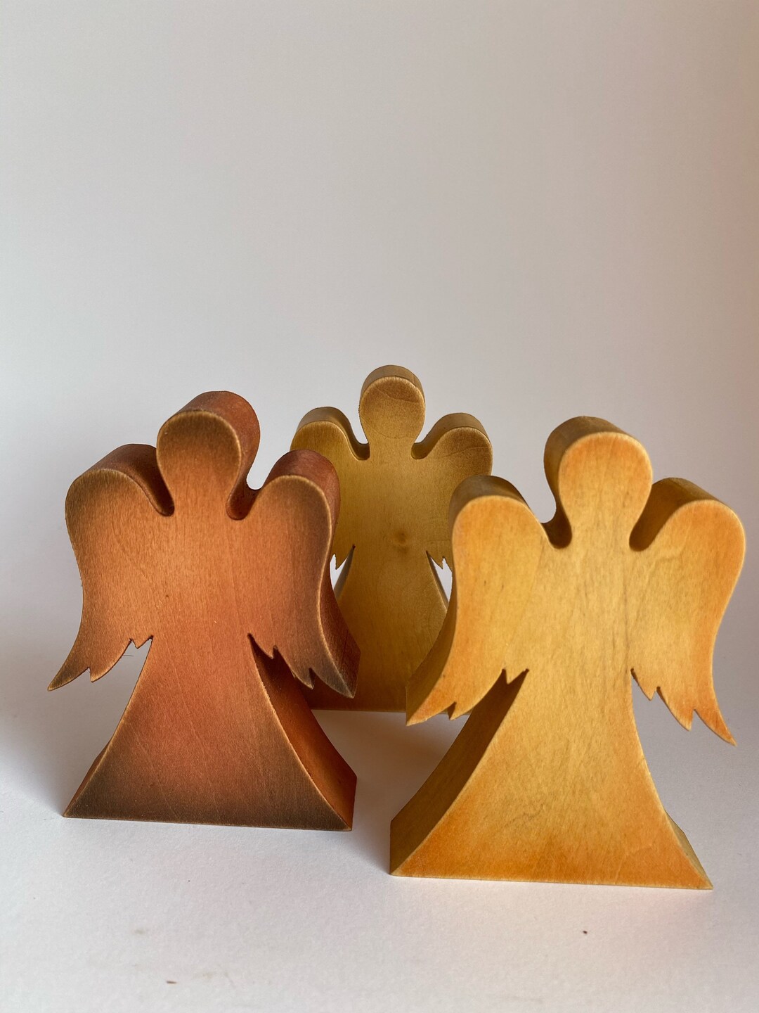 Small Wooden Angel, Rustic Angel, Wood Carved Angel, Wooden Angel Decor