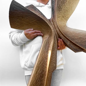 Großes Holzkreuz, handgeschnitztes Kreuz, Holzkreuz Wandkunst, dekorative Kreuze, rustikales Holzkreuz, Kruzifix-Wandkatholisch