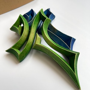 Holzkreuz Wand Kruzifix Katholik, kleines Wandkreuz, rustikales Kreuz, dekorative religiöse Kreuze für Haus- und Kirchendekor