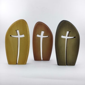 Cross Altar, Standing Cross, Carved Wooden Cross, Wooden Crucifix, Wooden Cross Table Decor, Cross Tabletop