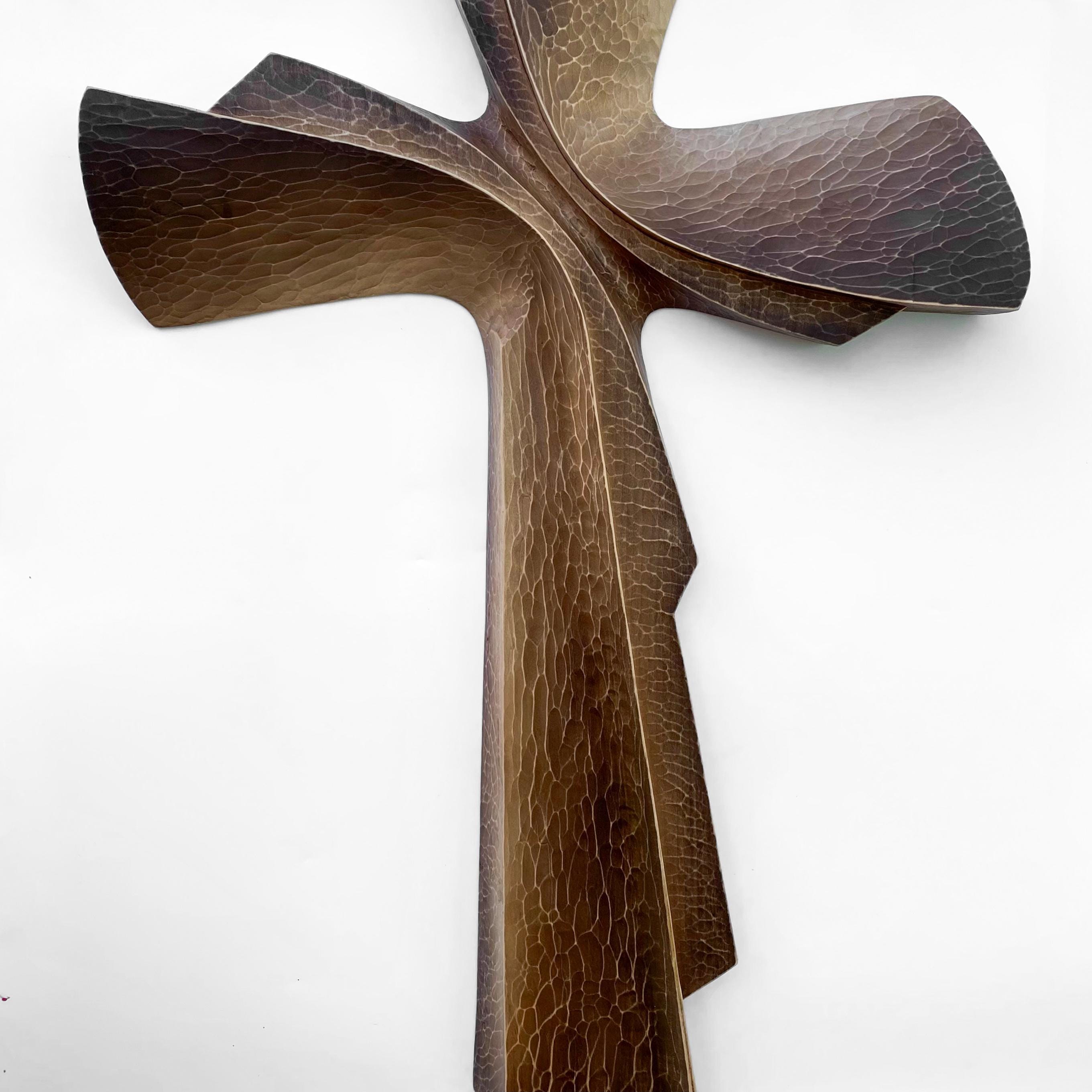 Large Wood Cross, Hand Carved Wall Art, Decorative Rustic Crosses Life ...