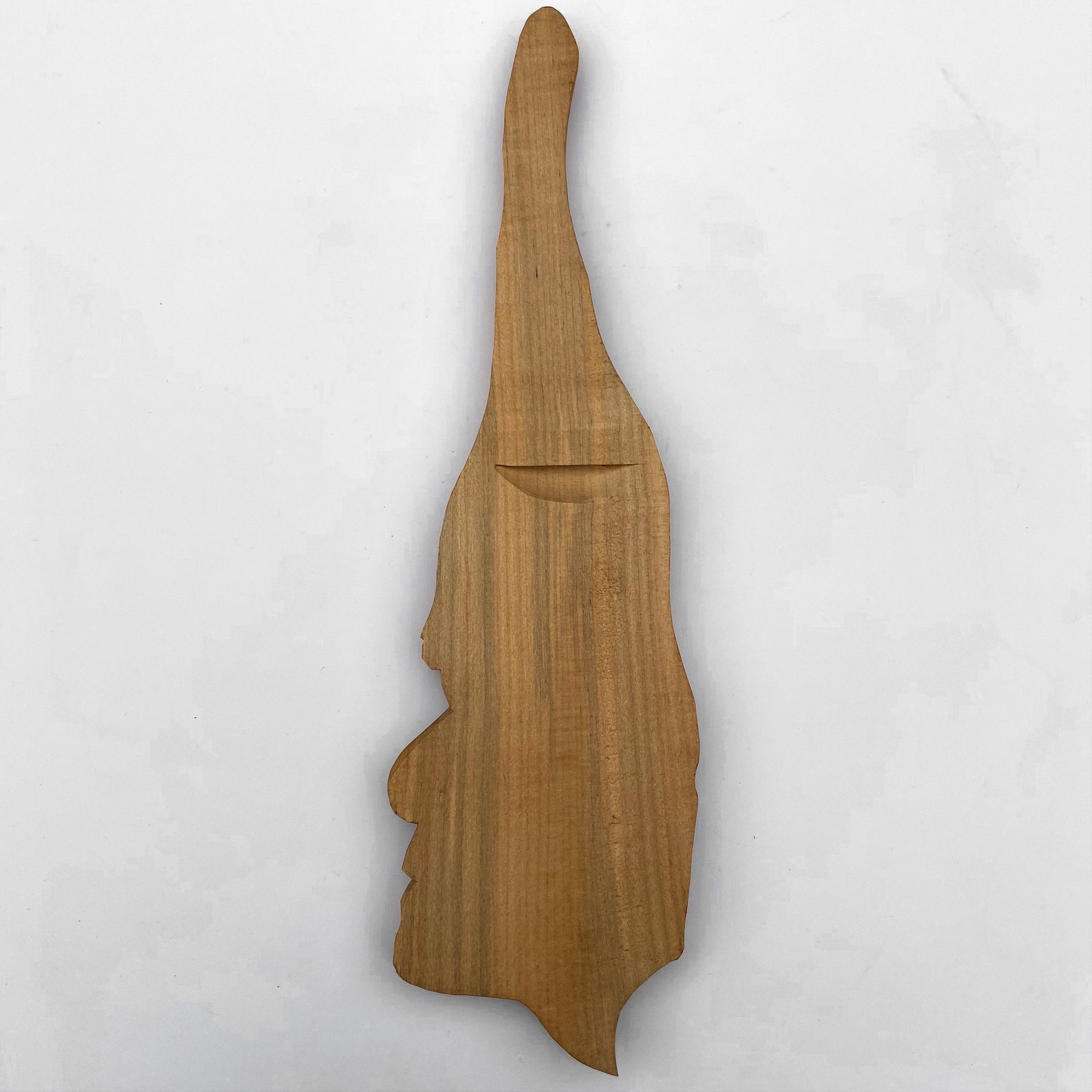 Face Carved Wood Face Sculpture Wood Face Wall Decor Forest Etsy