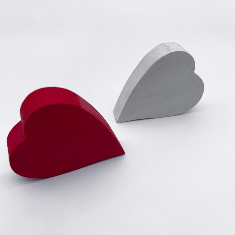 Assorted Colorful Hearts, Wood Heart Table Top, Hearts Craft Ideas