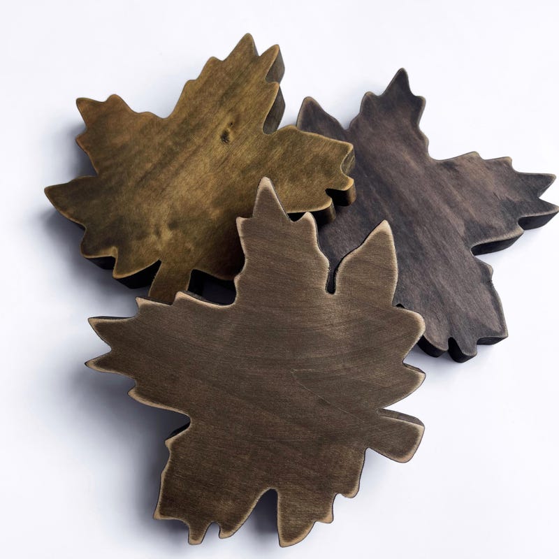 Wooden Leaves - Etsy