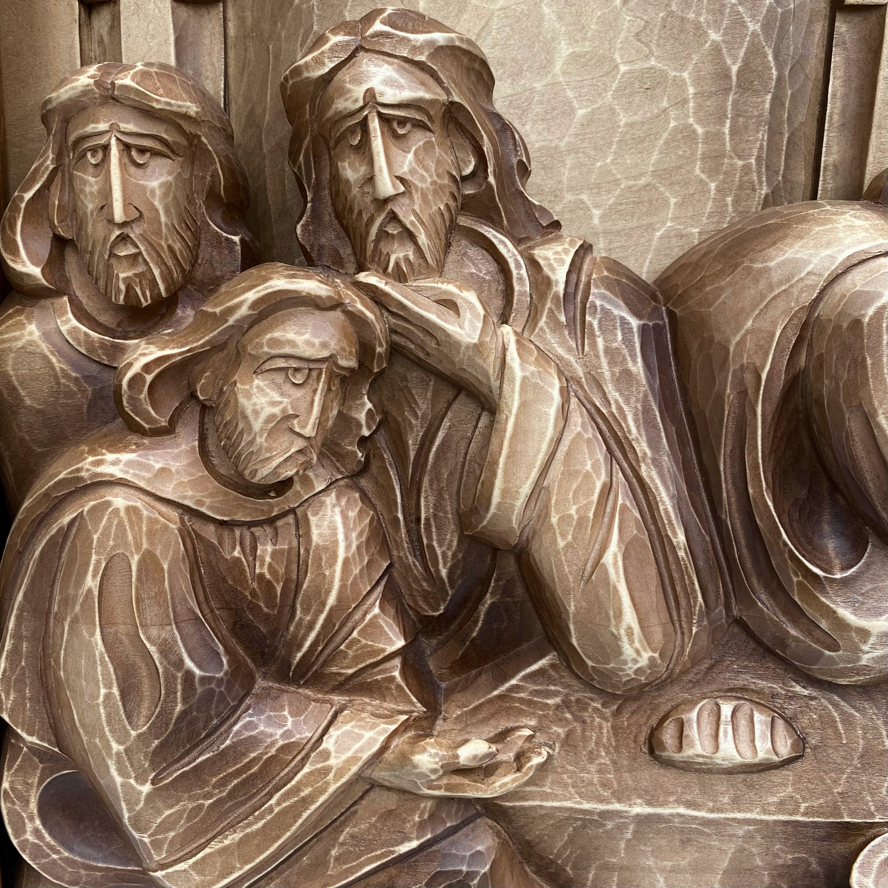 Sculpture sur bois la Cène - 32 cm (1) - Bois (hêtre Sculpture sur bois la Cène - 32 cm (1) - Bois (hêtre