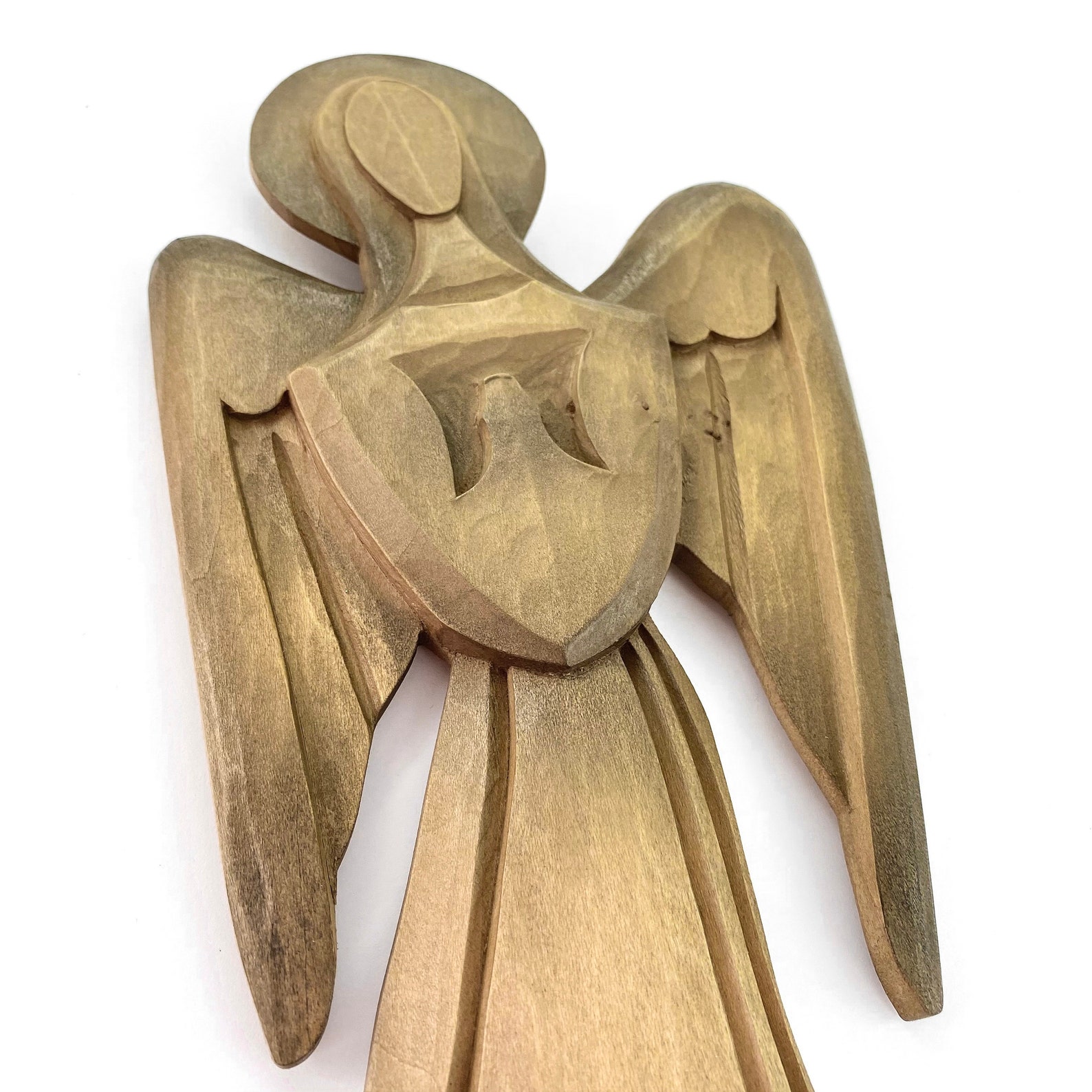 Wooden Angels Angel Wall Decor Angel Wall Sculpture Wood Etsy