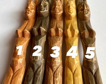 Scratcher, Back massage, Wooden Shoulder, Wooden face decor, Carved wood house, Wooden gift for him, Funny home decor