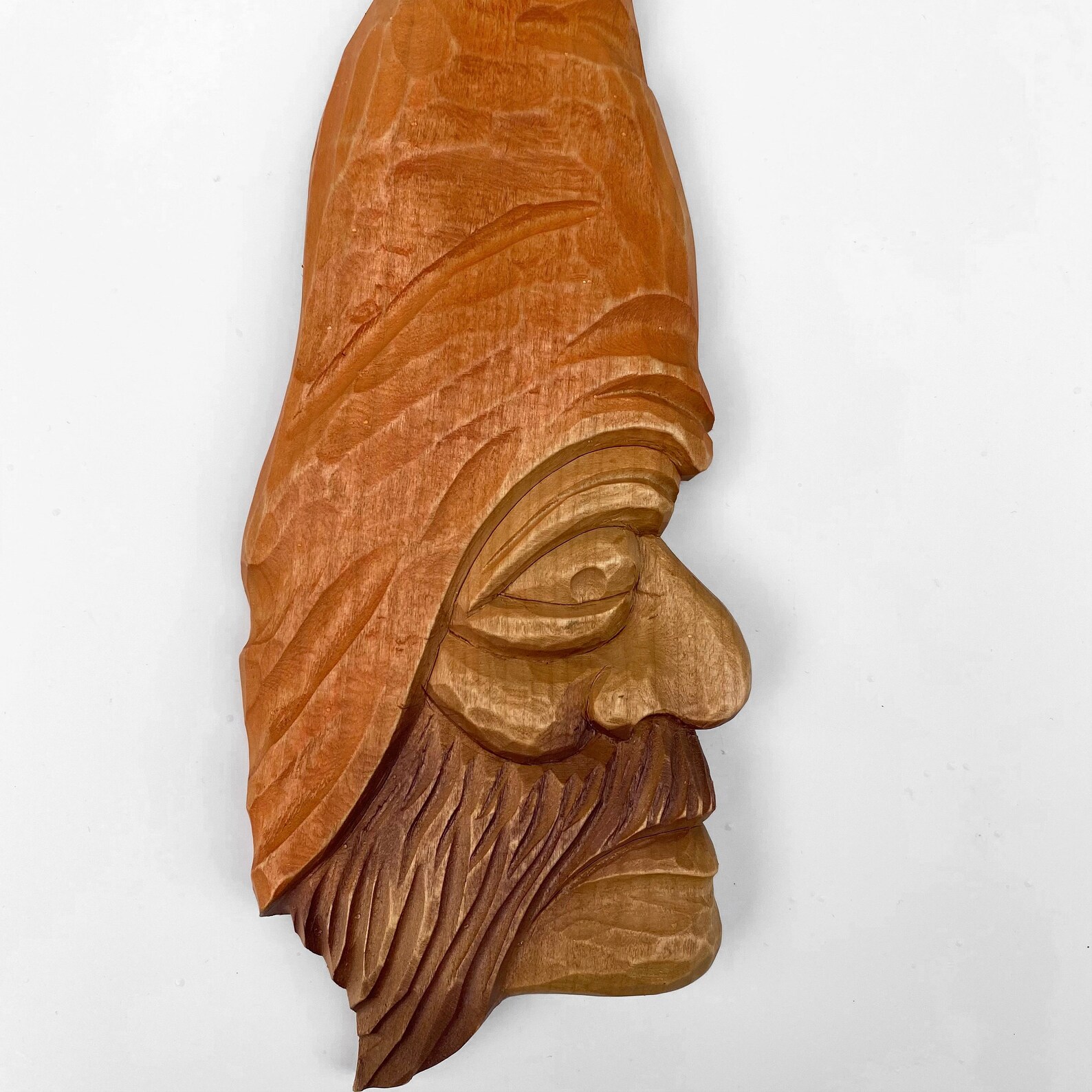 Wood Face Sculpture Carved Wood House Carved Wood Faces Etsy