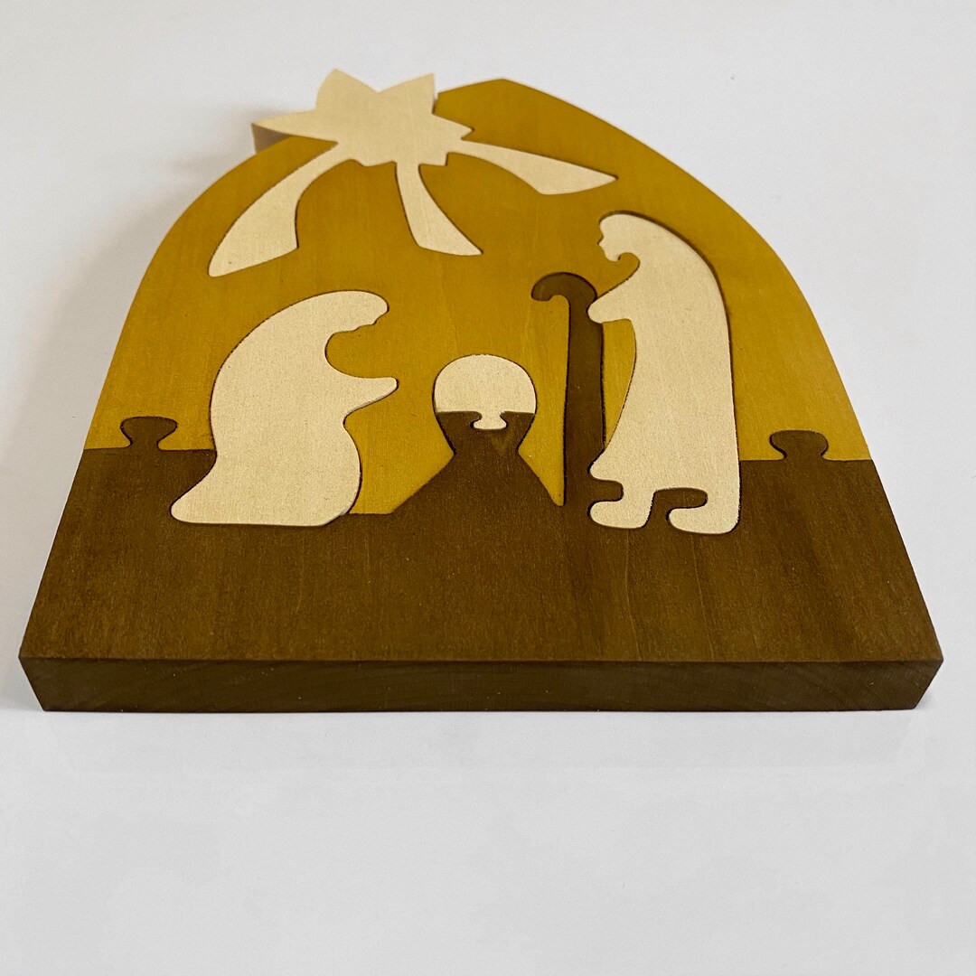 Wood Nativity Set Nativity Figurines Bethlehem Nativity Etsy