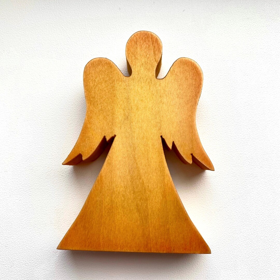 Rustic Wooden Angel, Free Standing Angel, Colourful Angels, Wood Angel