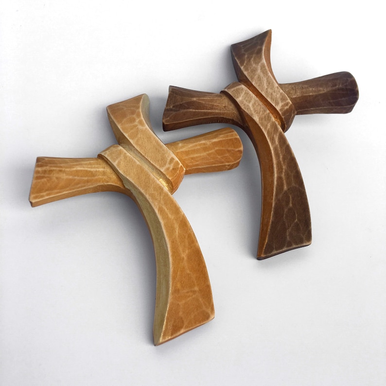 Wooden Carved Cross Crucifix Wall Art Rustic Cross Wall Etsy