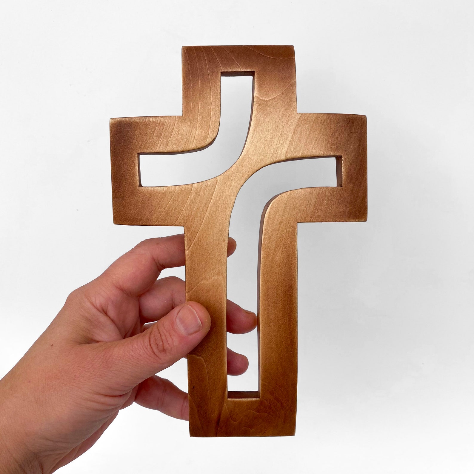 Wooden Carved Cross Wood Cross Wall Art Crucifix Catholic Etsy