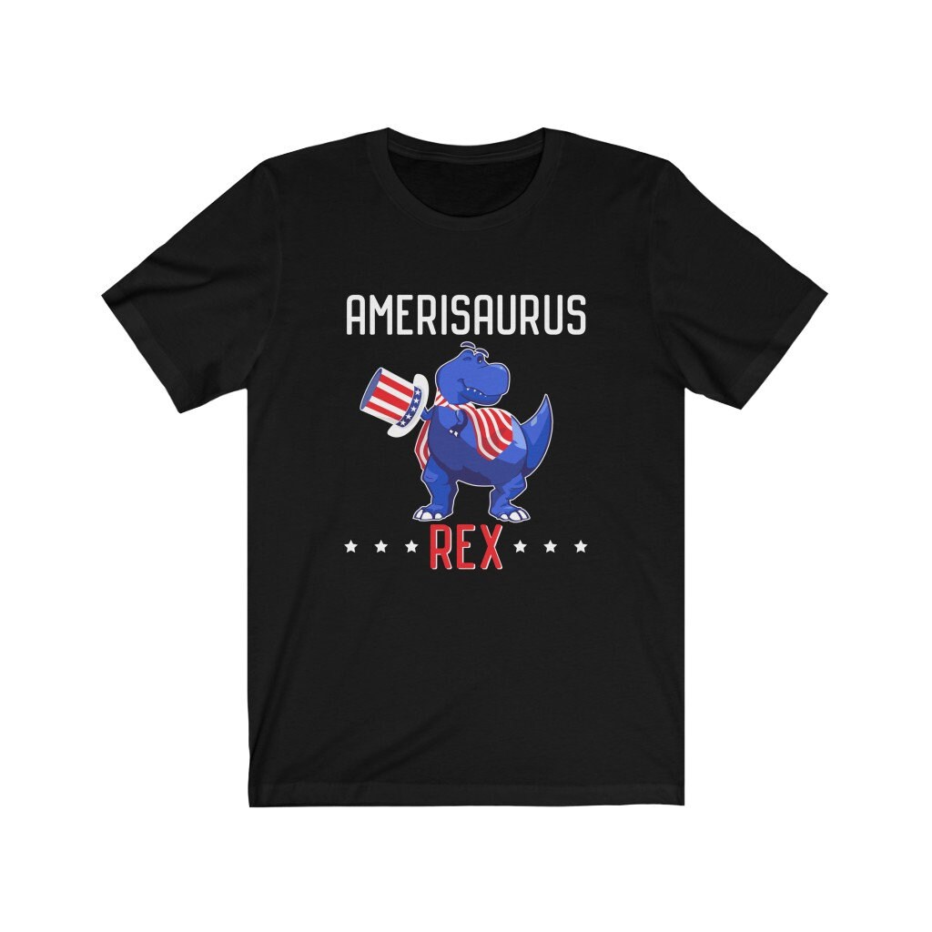 Amerisaurus Rex 4 de julio Camiseta de dinosaurio de T Rex Etsy