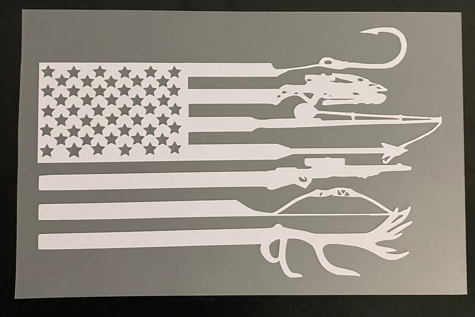 American Hunting and Fishing Flag Etsy