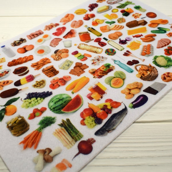 Printed felt "Food" Application