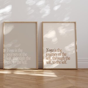 Yoga Poster, Bedeutung von Yoga, spirituelle Wandkunst, Achtsamkeit Deko, Geschenkidee für Yogis, Sanskrit, Yoga Studio Deko, minimalistisch