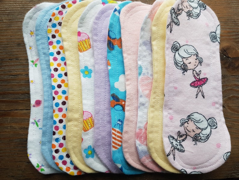 Reusable Washable Panty Liners Cotton Teen Fun Range Etsy