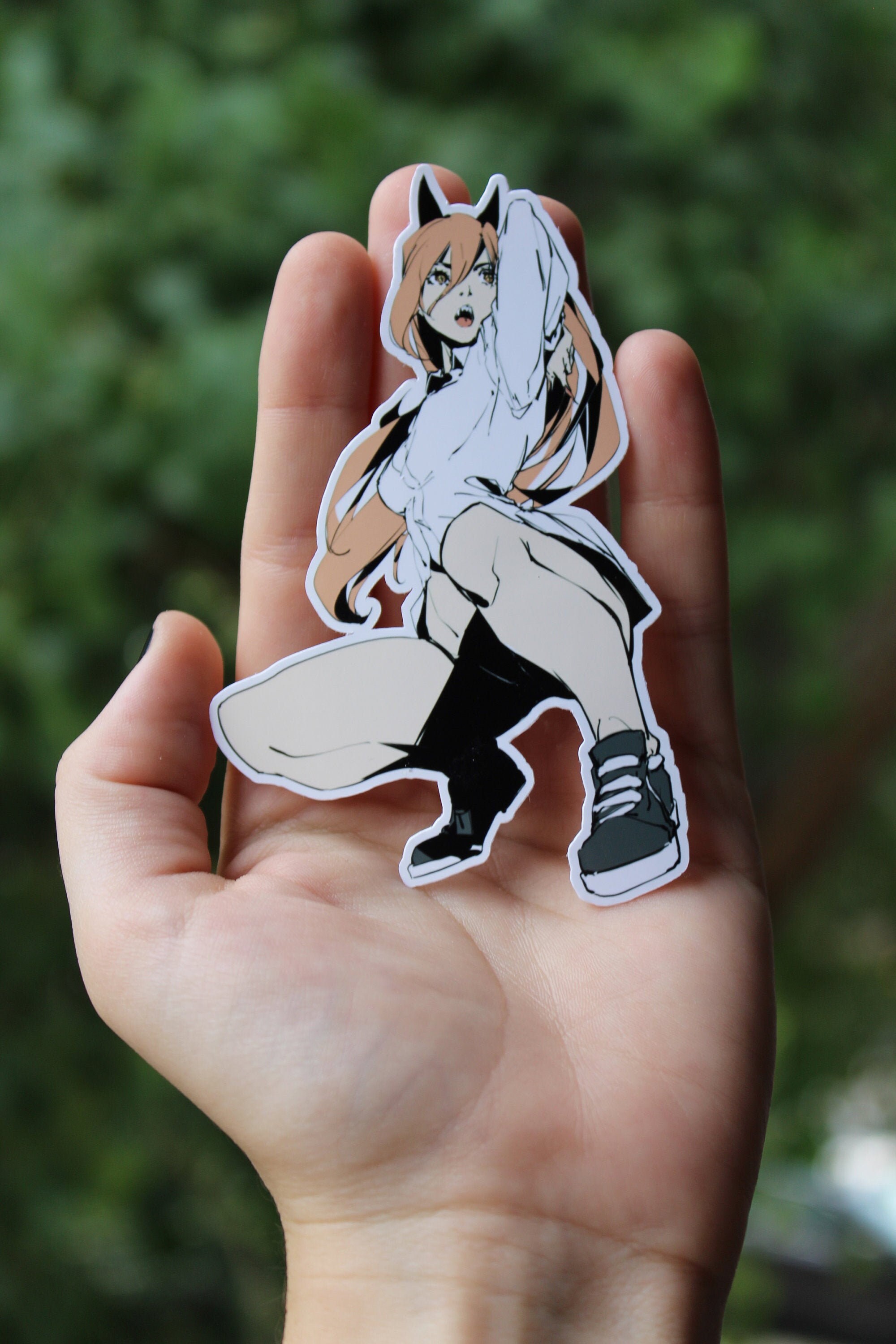 Chainsaw Man Power Vinyl Sticker Etsy