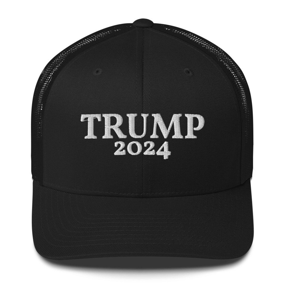 TRUMP 2024 Embroidered Trucker Cap Hat Etsy