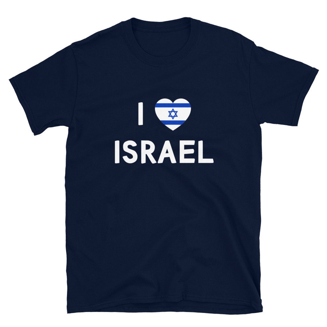 I Love Israel Israeli Flag Heart Pro-israel Zionist T-shirt - Etsy