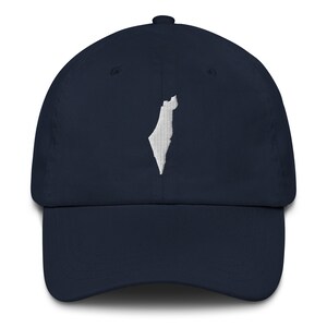 Baseballpet geborduurde kaart van Israël zionist Dad Hat