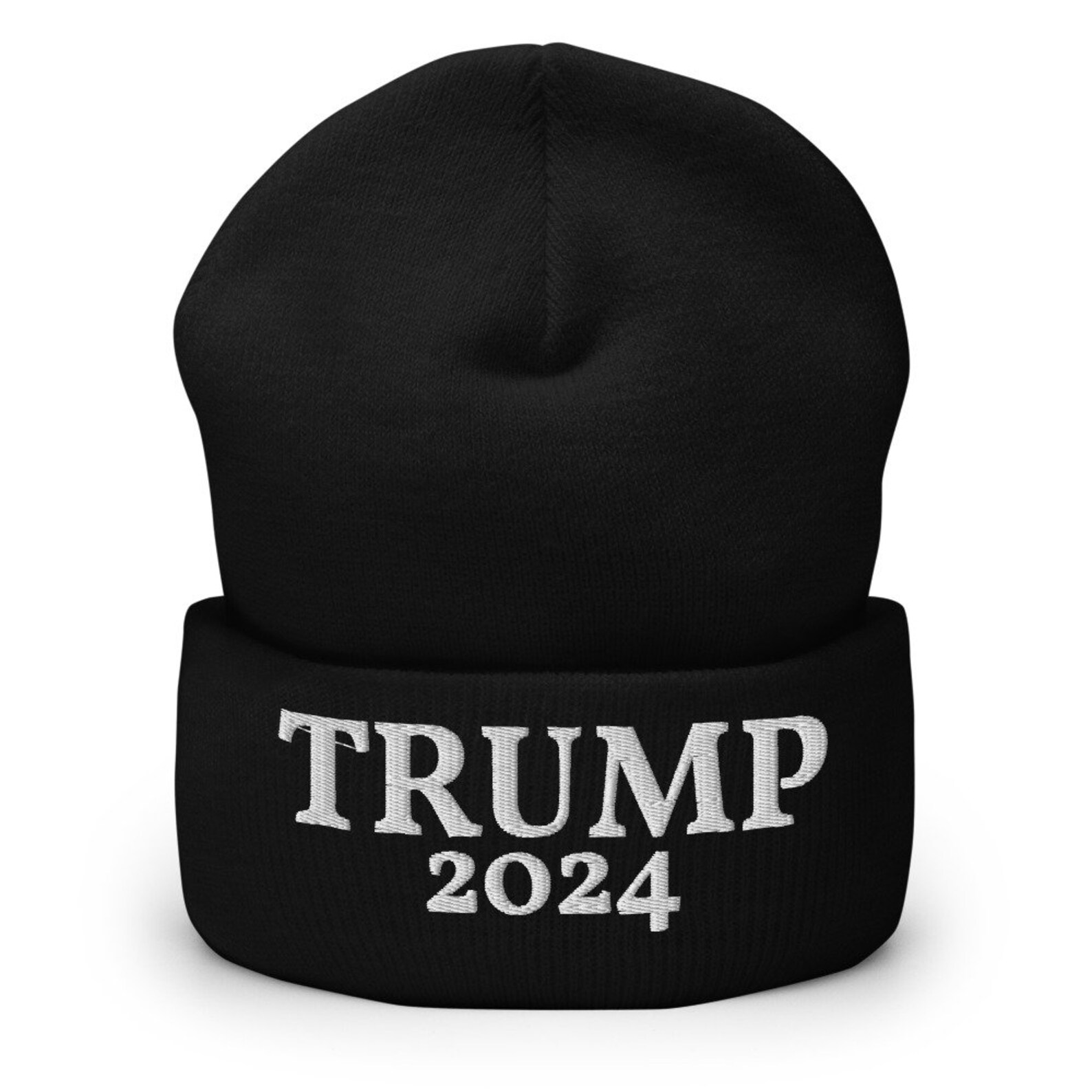 TRUMP 2024 Embroidered Cuffed Beanie Winter Hat Etsy