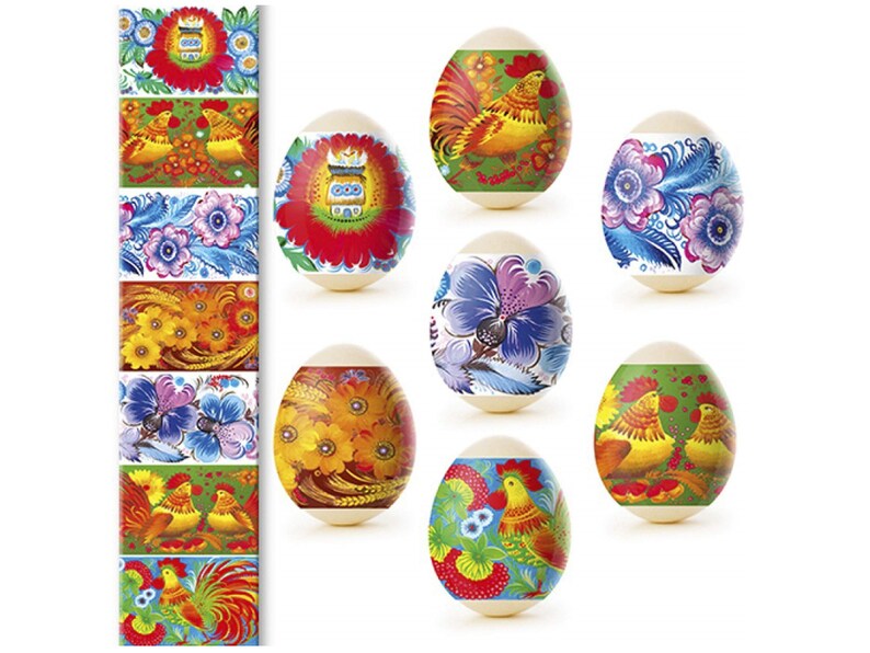 Easter Eggs Shrink Wrap Sleeves for 7 Ukrainian Holidays Etsy
