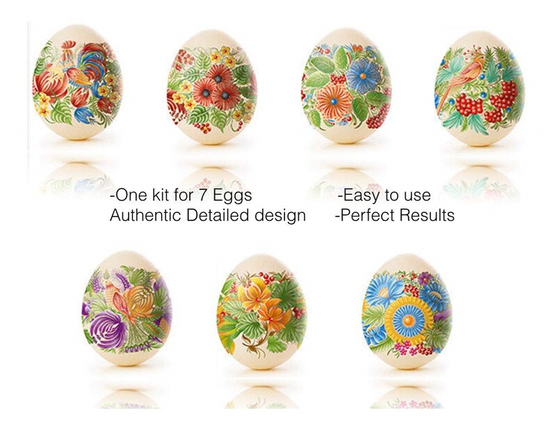 Easter Eggs Shrink Wrap Sleeves for 7 Ukrainian Petrukivka Etsy