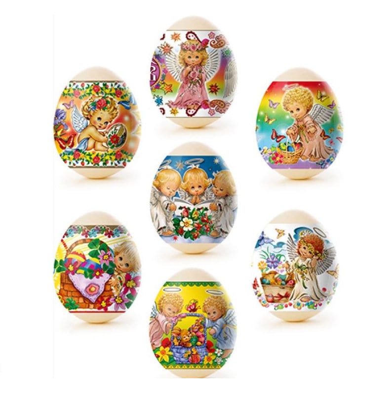 Pysanky Egg Ostereier-Schrumpfhüllen – Wasserdicht, Für Ostereier-Deko, Floris Flowers Design