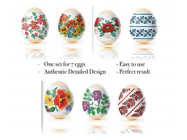 Easter Eggs Shrink Wrap Sleeves for 7 Embroidery Designs Eggs Etsy