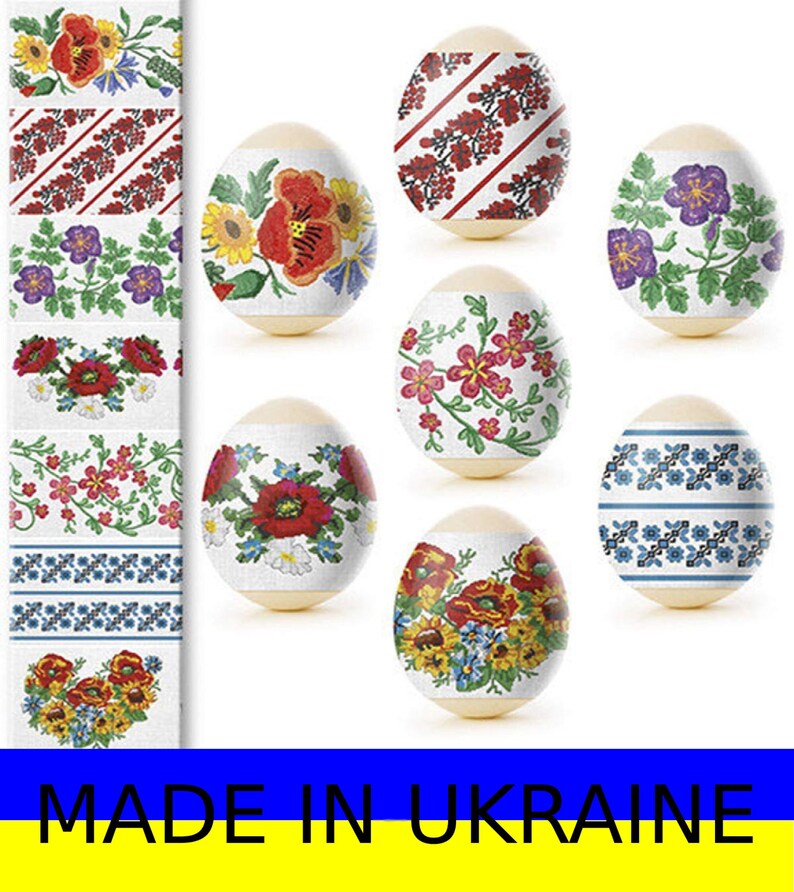 Easter Eggs Shrink Wrap Sleeves for 7 Embroidery Designs Eggs Etsy