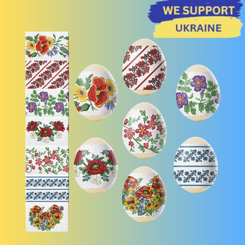 Easter Eggs Shrink Wrap Sleeves for 7 Embroidery Designs Eggs Etsy