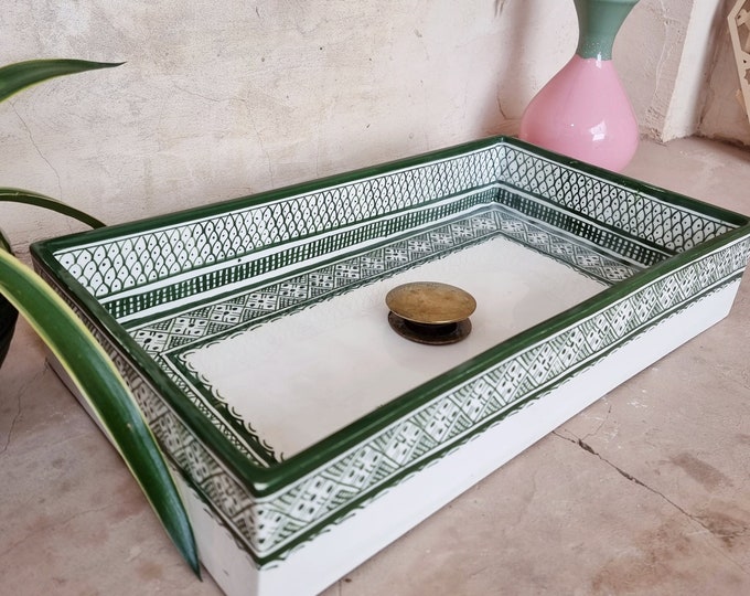Featured listing image: Handmade Moroccan Ceramic Sink: Fish Scale Design