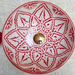 Moroccan washbasin sink, 100% handmade, handpainted, Bathroom decoration, kitchen decor, ceramic sink, Free shipping.