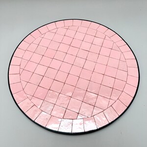Moroccan Mosaic Table for Custom Made Pink Table- Choose Your Size and ...
