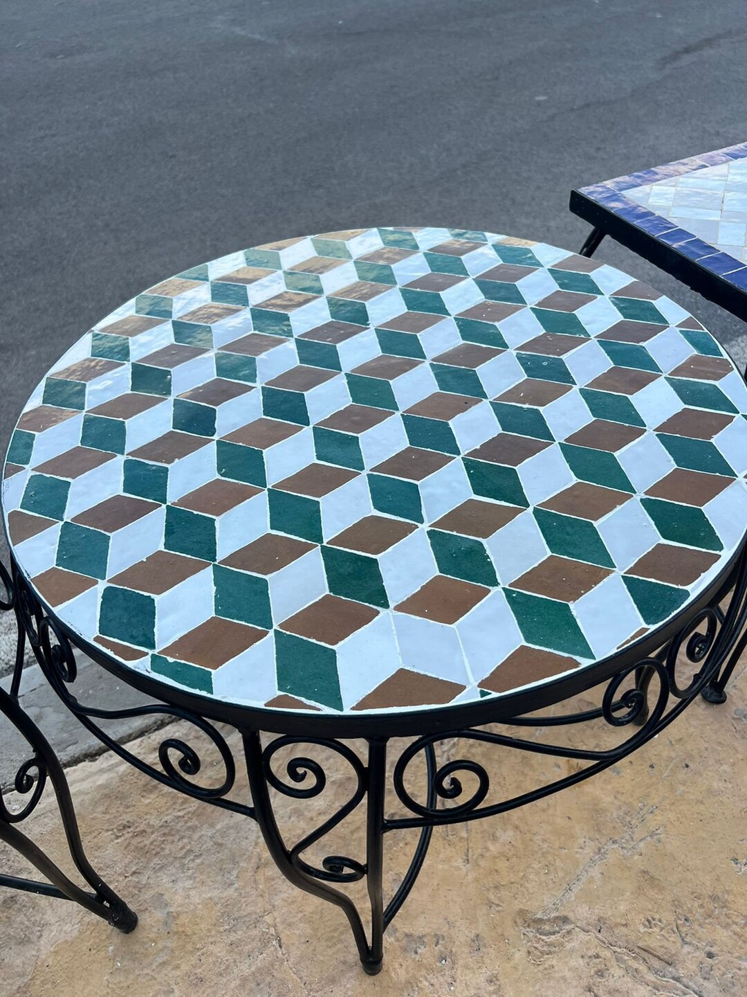 Moroccan Mosaic Table for Custom Made Multicolor Table Choose Your Size ...