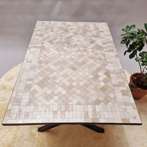 Handmade Moroccan Mosaic Table, Handcrafted Round Moroccan Outdoor/ Indoor Mosaic Table, bistro table made of Mosaic